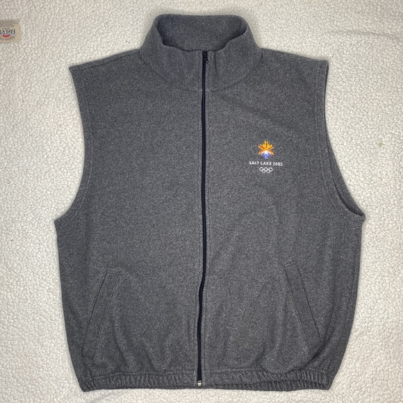 2002 Salt Lake City Winter Olympics Grey Vest: Size XXL - Picture 1 of 9